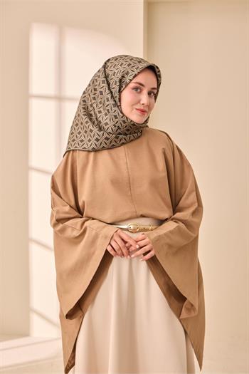 Silk Home Twill İpek Eşarp - 11479-31 Yeşil Bej