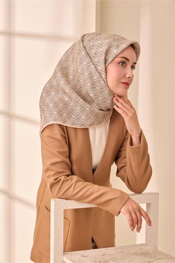 Silk Home Twill İpek Eşarp - 11479-32 Pudra