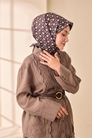 Silk Home Twill İpek Eşarp - 11479-35 Vizon