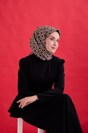 Silk Home Twill İpek Eşarp - 11479-38 Siyah Vizon