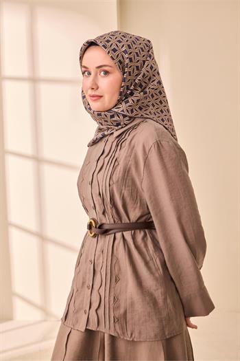 Silk Home Twill İpek Eşarp - 11479-39 Lacivert Vizon