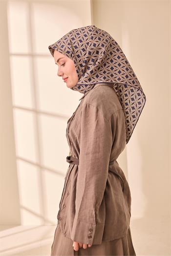 Silk Home Twill İpek Eşarp - 11479-39 Lacivert Vizon