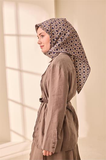 Silk Home Twill İpek Eşarp - 11479-39 Lacivert Vizon