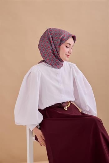 Silk Home Twill İpek Eşarp - 11479-40 Kırmızı