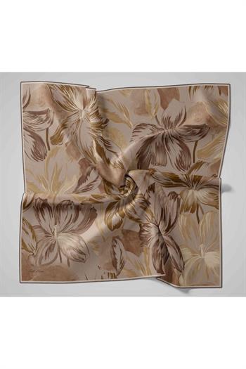 Silk Home Twill İpek Eşarp - 11480-65 Vizon