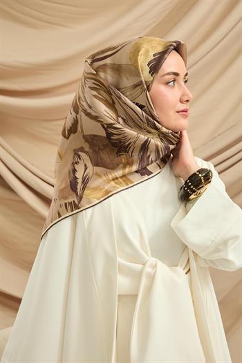 Silk Home Twill İpek Eşarp - 11480-65 Vizon