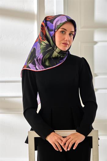 Silk Home Twill İpek Eşarp - 11480-69 Mor Lila