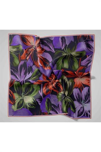 Silk Home Twill İpek Eşarp - 11480-69 Mor Lila