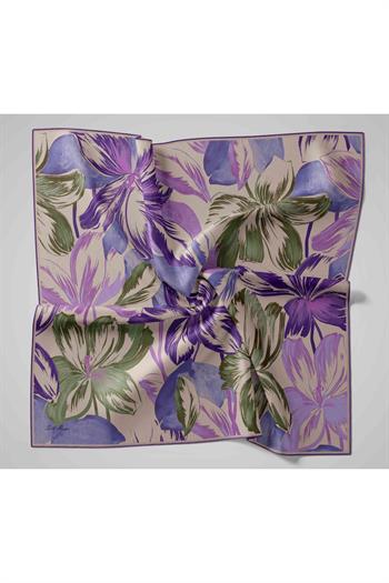 Silk Home Twill İpek Eşarp - 11480-71 Taş Yeşil