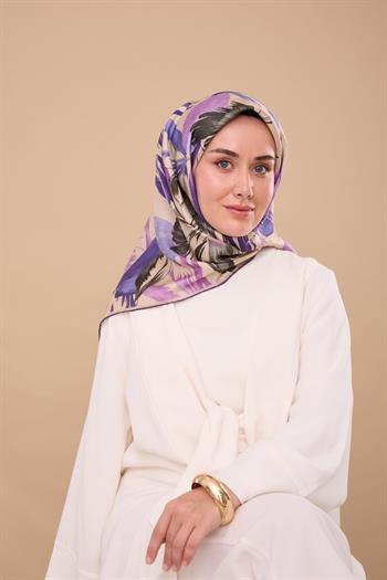 Silk Home Twill İpek Eşarp - 11480-71 Taş Yeşil