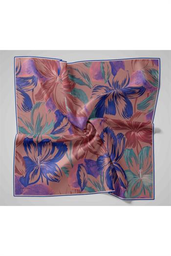 Silk Home Twill İpek Eşarp - 11480-75 Saks Vizon