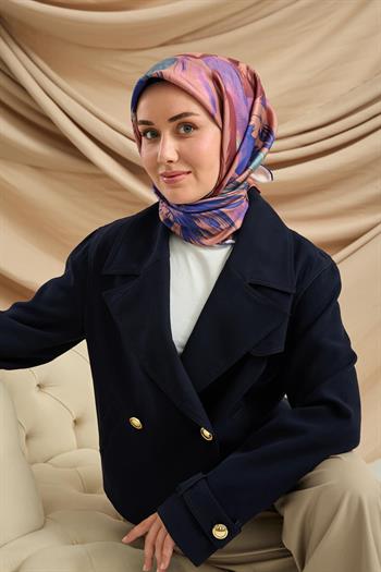 Silk Home Twill İpek Eşarp - 11480-75 Saks Vizon