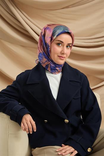 Silk Home Twill İpek Eşarp - 11480-75 Saks Vizon