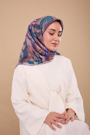 Silk Home Twill İpek Eşarp - 11480-78 Pudra Mavi 