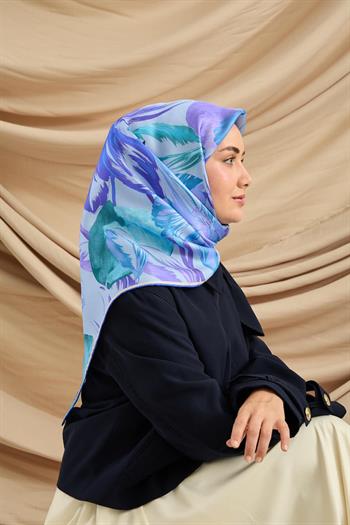 Silk Home Twill İpek Eşarp - 11480-79 Bebe Mavi