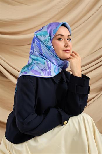 Silk Home Twill İpek Eşarp - 11480-79 Bebe Mavi