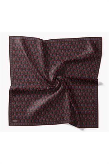 Silk Home Twill İpek Eşarp - 11521-09 Siyah Bordo