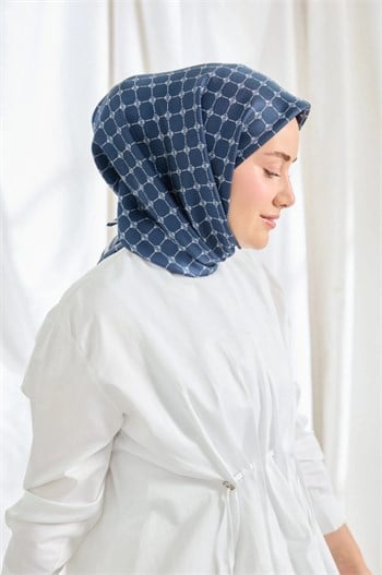 Silk Home Twill İpek Eşarp - 11539-13 Lacivert