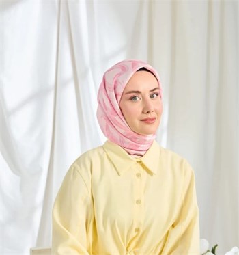 Silk Home Twill İpek Eşarp - 11548-24 Pembe