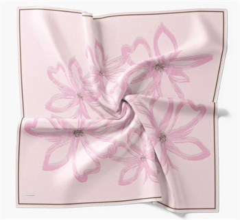 Silk Home Twill İpek Eşarp - 11548-24 Pembe
