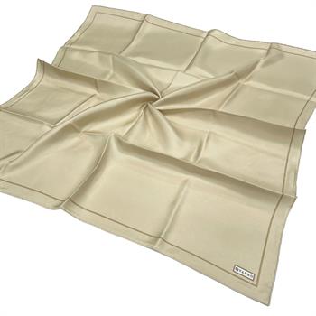 Vakko Düz Twill İpek Eşarp - Açık Bej