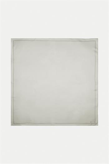 Vakko Düz Twill İpek Eşarp - Açık Taş