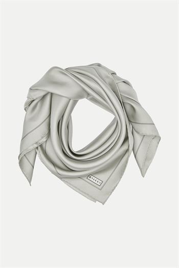 Vakko Düz Twill İpek Eşarp - Açık Taş