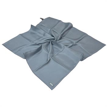 Vakko Düz Twill İpek Eşarp Biyeli - Metalik Mavi