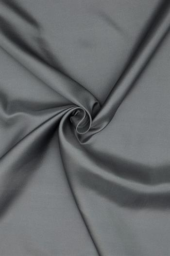 Vakko Düz Twill İpek Eşarp - Füme