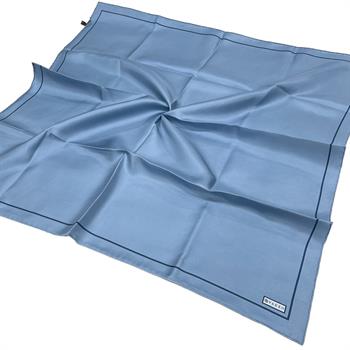 Vakko Düz Twill İpek Eşarp - Gök Mavi