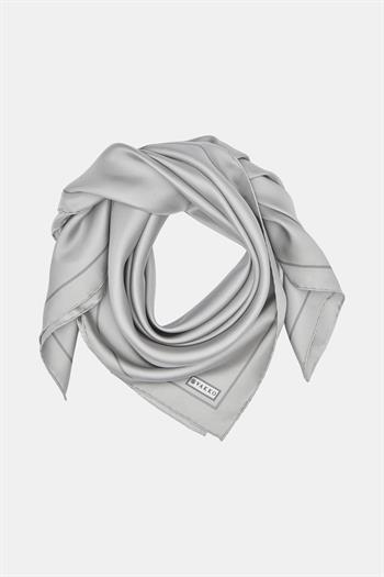 Vakko Düz Twill İpek Eşarp - Gri