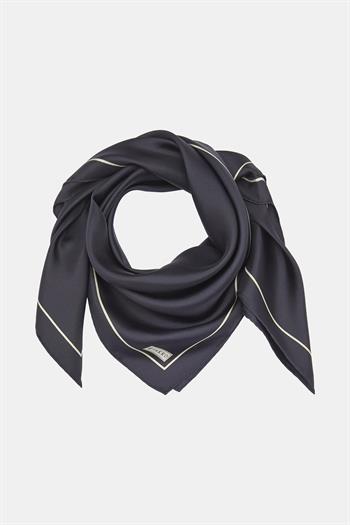 Vakko Düz Twill İpek Eşarp - Koyu Lacivert