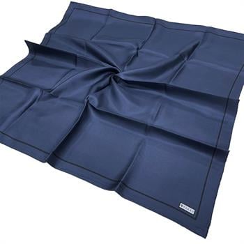 Vakko Düz Twill İpek Eşarp - Okyanus Mavi