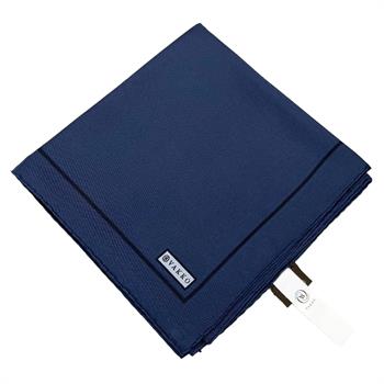 Vakko Düz Twill İpek Eşarp - Okyanus Mavi