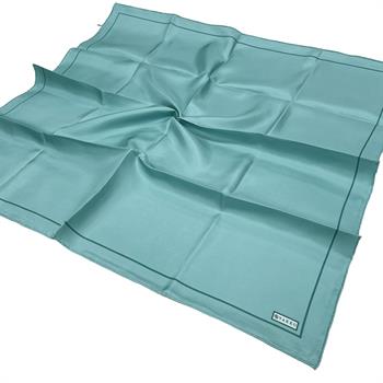 Vakko Düz Twill İpek Eşarp - Turkuaz