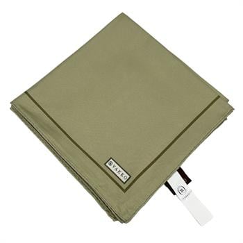 Vakko Düz Twill İpek Eşarp - Yağ Yeşili