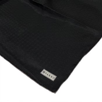 Vakko Jakarlı İpek Eşarp - Helezon Monogram - Siyah Gri