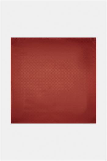 Vakko Jakarlı İpek Eşarp - Yeni Hologram - Kırmızı