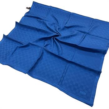 Vakko Jakarlı İpek Eşarp - Yeni Hologram - Kot Mavisi