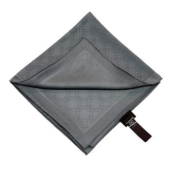 Vakko Jakarlı İpek Eşarp - Yeni Hologram - Koyu Gri