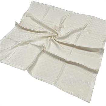 Vakko Jakarlı İpek Eşarp - Yeni Hologram - Krem