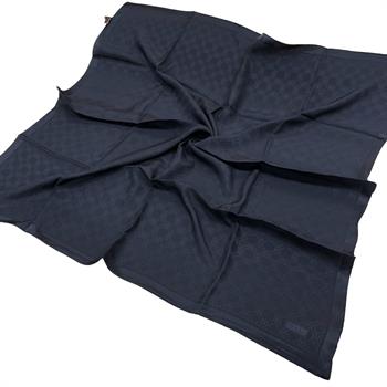 Vakko Jakarlı İpek Eşarp - Yeni Hologram - Lacivert