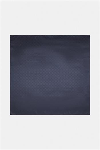 Vakko Jakarlı İpek Eşarp - Yeni Hologram - Lacivert