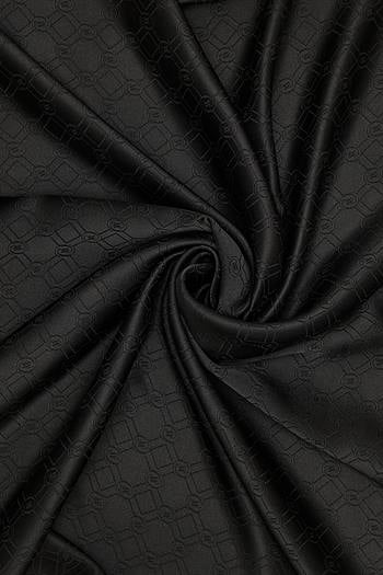 Vakko Jakarlı İpek Eşarp - Yeni Hologram - Siyah