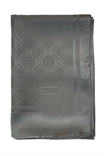 Vakko Jakarlı İpek Şal - Yeni Hologram - Koyu Gri