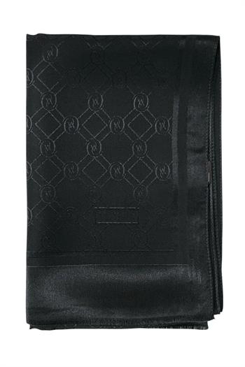 Vakko Jakarlı İpek Şal - Yeni Hologram - Koyu Antrasit