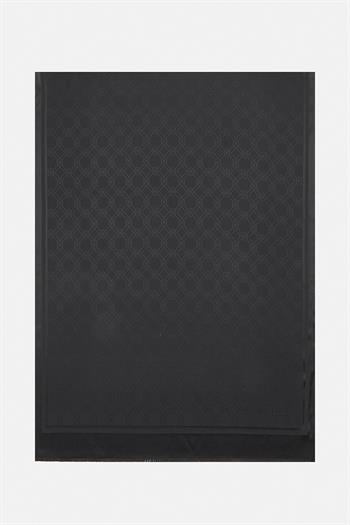 Vakko Jakarlı İpek Şal - Yeni Hologram - Koyu Antrasit