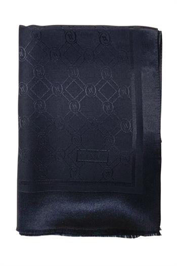 Vakko Jakarlı İpek Şal - Yeni Hologram - Lacivert