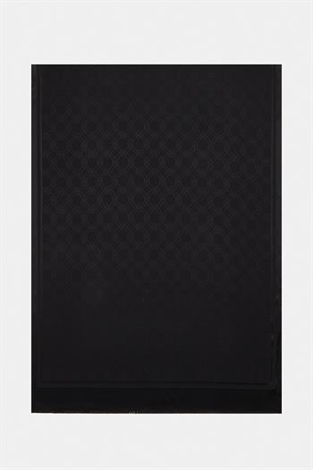 Vakko Jakarlı İpek Şal - Yeni Hologram - Siyah