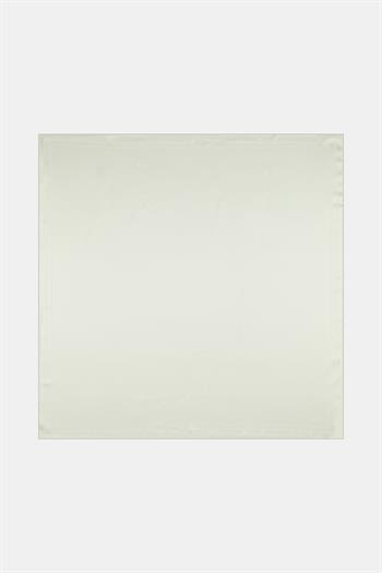 Vakko Jakarlı Twill İpek Eşarp - Çerçeve - Krem